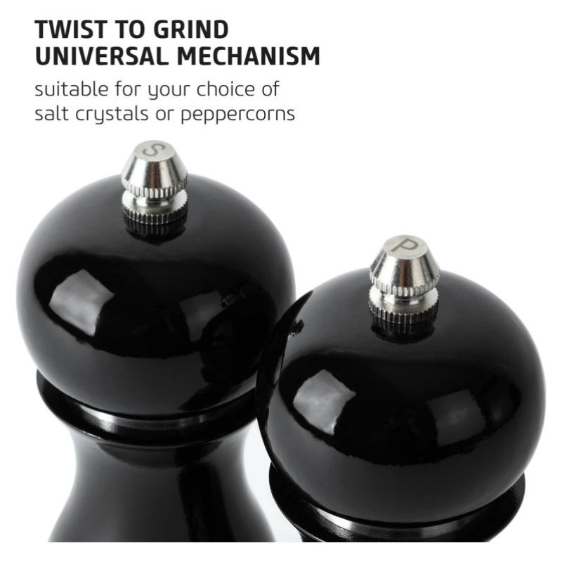 Salter 7613 GYXR Gloss Salt and Pepper Mills Grey