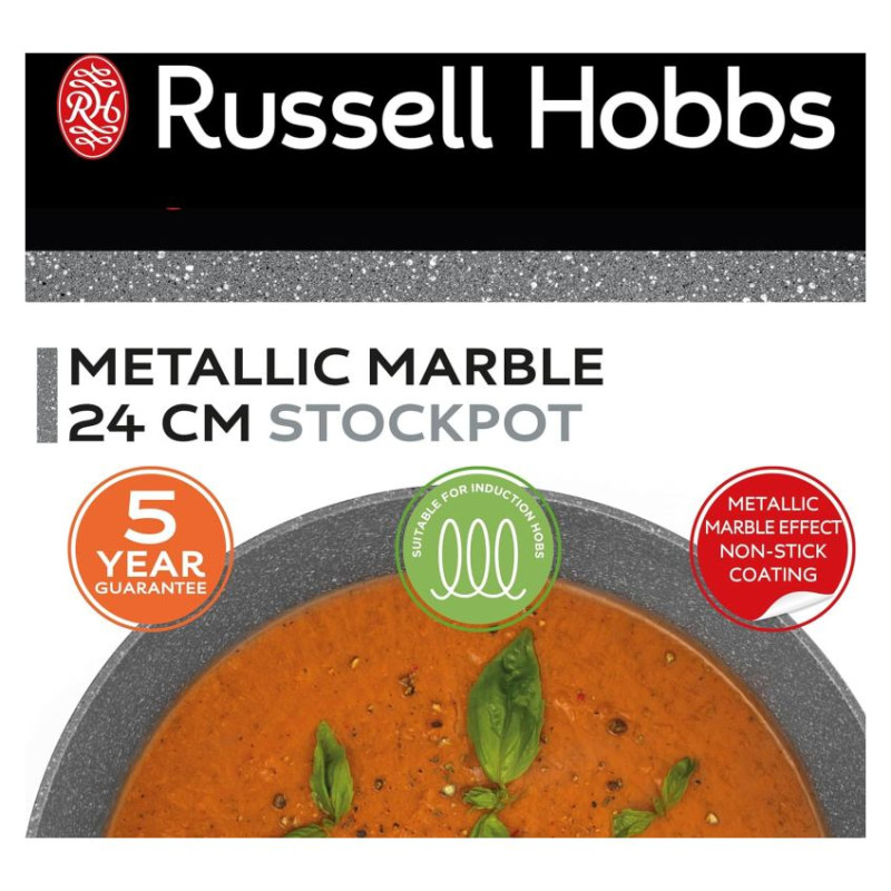 Russell Hobbs RH02809EU7 Metallic Marble stockpot 24cm