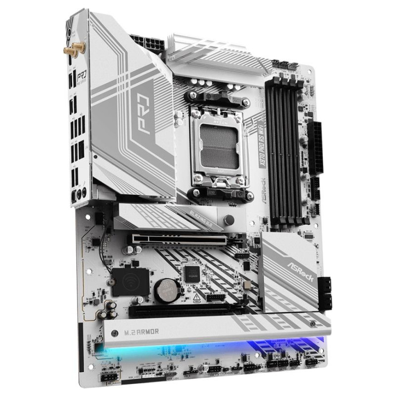 Asrock Mainboard|ASROCK|AMD X870|SAM5|ATX|Memory DDR5|Memory slots 4|1xPCI-Express 4.0 16x|1xPCI-Express 5.0 16x|4xM.2|1xHDMI|6xUSB 2.0|4xUSB 3.2|2xUSB-C|1xOptical S/PDIF|1xRJ45|2xAudio port|X870PRORSWIFI