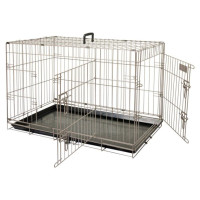 Flamingo metāla būris (ar divām durtiņām) EBO M 47x77x55cm pelēks