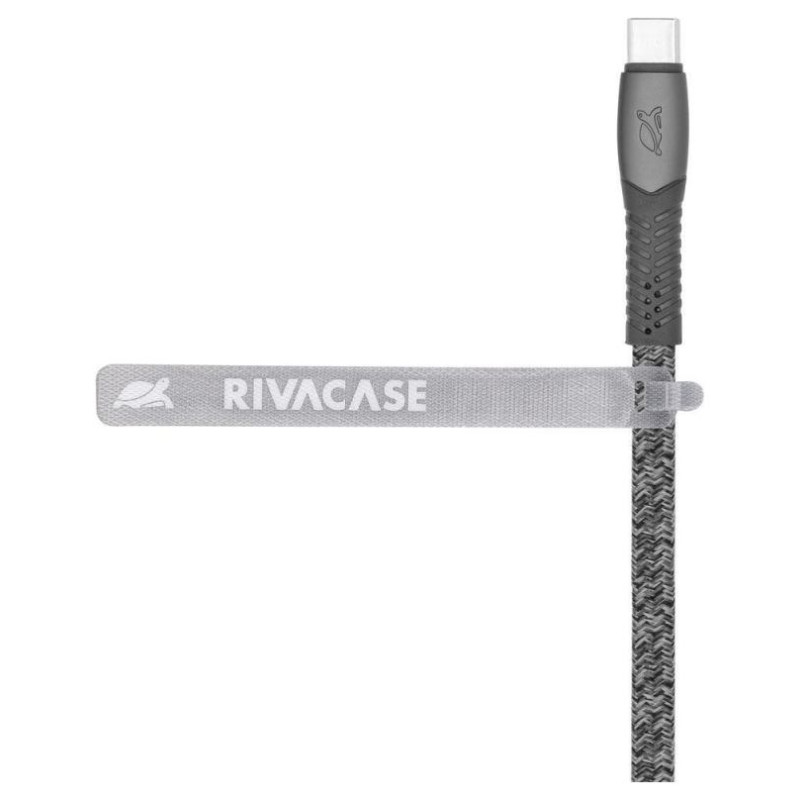 Rivacase CABLE USB-C TO USB-C 2.1M/GREY PS6105 GR21 RIVACASE