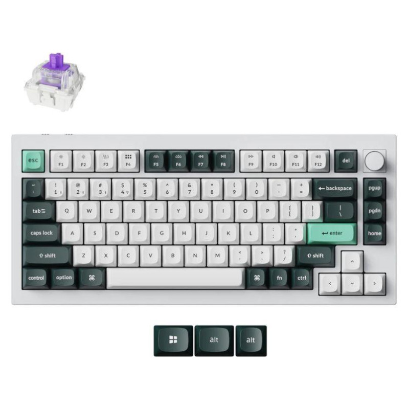 Keychron KEYBOARD WRL Q1 HE RGB/SHELL WHITE Q1H-P1 KEYCHRON