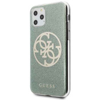 Guess GUHCN58PCUGLKA iPhone 11 Pro khaki hard case 4G Circle Glitter