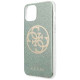 Guess GUHCN58PCUGLKA iPhone 11 Pro khaki hard case 4G Circle Glitter
