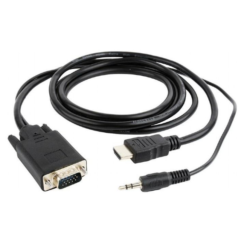 Gembird CABLE HDMI-VGA +3.5MM/1.8M A-HDMI-VGA-03-6 GEMBIRD