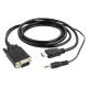 Gembird CABLE HDMI-VGA +3.5MM/1.8M A-HDMI-VGA-03-6 GEMBIRD