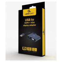 Gembird I/O ADAPTER USB3 TO HDMI/VGA/GREY A-USB3-HDMIVGA-01 GEMBIRD