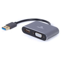 Gembird I/O ADAPTER USB3 TO HDMI/VGA/GREY A-USB3-HDMIVGA-01 GEMBIRD