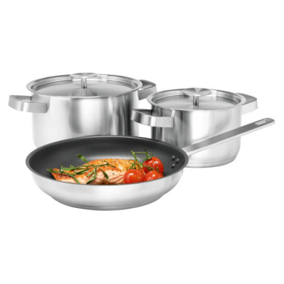 Electrolux trauku komplekts - panna (24 cm) un divi katliņi (16 cm) - E3SS