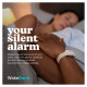 Homedics SS-WB100BK-WW WakeBand, Your Silent Alarm, Black