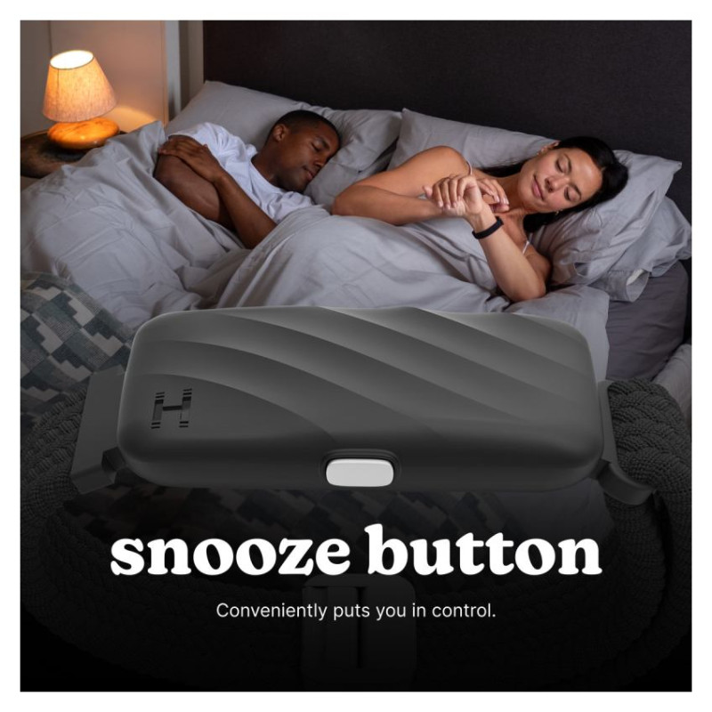 Homedics SS-WB100BK-WW WakeBand, Your Silent Alarm, Black