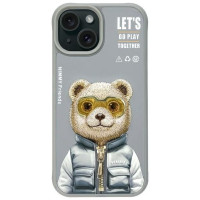 Nimmy Cool&Cute 2.0 Bear Case for iPhone 15 - Gray
