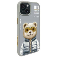Nimmy Cool&Cute 2.0 Bear Case for iPhone 15 - Gray
