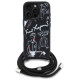 Karl Lagerfeld Crossbody Grained Pattern & Logo Case for iPhone 16 Pro - Black