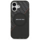 Mercedes AMG Double Layer Transparent Rhombs MagSafe Case for iPhone 17 - Black and Red
