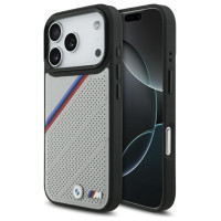 BMW M Tricolor Metal Logo MagSafe Case for iPhone 17 Pro - Gray