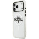 Karl Lagerfeld IML Karl Sketch Logo MagSafe Case for iPhone 17 Pro Max - Transparent