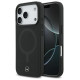 Mercedes Plain Smooth Leather MagSafe Case for iPhone 17 Pro - Black