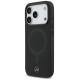 Mercedes Plain Smooth Leather MagSafe Case for iPhone 17 Pro - Black