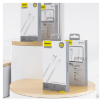 Dudao L9T 5A USB-A - USB-C Cable 1m - White