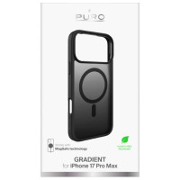 Puro Gradient TPU Case Compatible with MagSafe for iPhone 17 Pro Max - Black