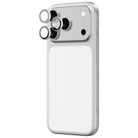 Amazingthing Lens Glass for iPhone 17 Pro / Pro Max with Silver Aluminum Frame