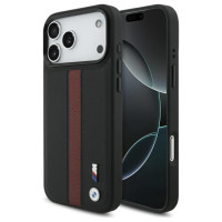 BMW M Perforated Stripe Logo MagSafe Case for iPhone 17 Pro Max - Red