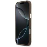 Guess 4G Big 4G Classic Logo Case for iPhone 17 Pro Max Brown - Silver