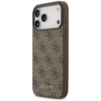 Guess 4G Classic Case for iPhone 17 Pro Max - Brown