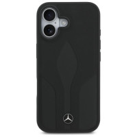 Mercedes Leather The Move MagSafe case for iPhone 17 - black