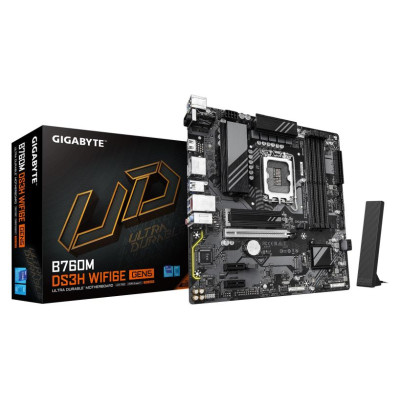 Gigabyte Mainboard|GIGABYTE|Intel B760 Express|LGA1700|Micro-ATX|Memory DDR5|Memory slots 4|B760MDS3HWF6EGEN5