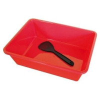 Record Atvērtā kaķu tualete ar lāpstiņu 43x33x9 cm, dažādas krāsas