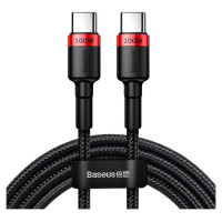 Baseus CATKLF-AL91 USB-C - USB-C PD QC cable 100W 5A 480Mb/s 2m - black and red