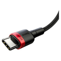 Baseus CATKLF-AL91 USB-C - USB-C PD QC cable 100W 5A 480Mb/s 2m - black and red