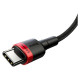 Baseus CATKLF-AL91 USB-C - USB-C PD QC cable 100W 5A 480Mb/s 2m - black and red