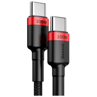 Baseus CATKLF-AL91 USB-C - USB-C PD QC cable 100W 5A 480Mb/s 2m - black and red