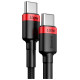 Baseus CATKLF-AL91 USB-C - USB-C PD QC cable 100W 5A 480Mb/s 2m - black and red