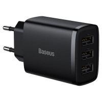 Baseus Compact charger 3x USB 17W black (CCXJ020101)