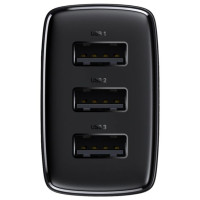 Baseus Compact charger 3x USB 17W black (CCXJ020101)