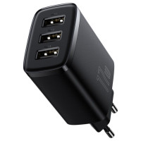 Baseus Compact charger 3x USB 17W black (CCXJ020101)