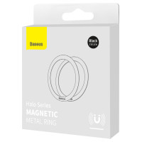 Baseus Halo Series magnetic ring (2 pcs/package) black (PCCH000001)