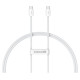 Baseus Superior Series ll USB-C - USB-C 30W 480Mb/s cable 1m - white