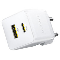 Baseus Palm 30W USB-C USB-A Wall Charger - White
