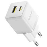 Baseus Palm 30W USB-C USB-A Wall Charger - White
