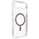 Puro Lite Mag TPU+PC Case Compatible with MagSafe for iPhone 17 Air - Transparent with Brown Ring