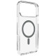 Puro Lite Mag TPU+PC Case Compatible with MagSafe for iPhone 17 Pro - Transparent with Gray Ring