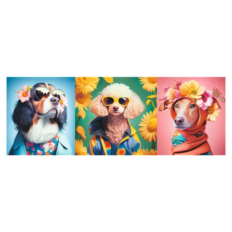 Trefl Panorāmas Puzle Suņi, 500 gab.