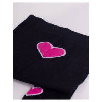 Yoclub Zeķubikses 80-86 cm RAB-0003 navy hearts