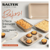 Salter BW12603G1EU7 Bakes 5-Piece Baking Set - Gold