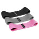 Wozinsky Set of 3x Fabric Resistance Bands Resistance Mini Band for Yoga Crossfit Fitness (WFB-01)